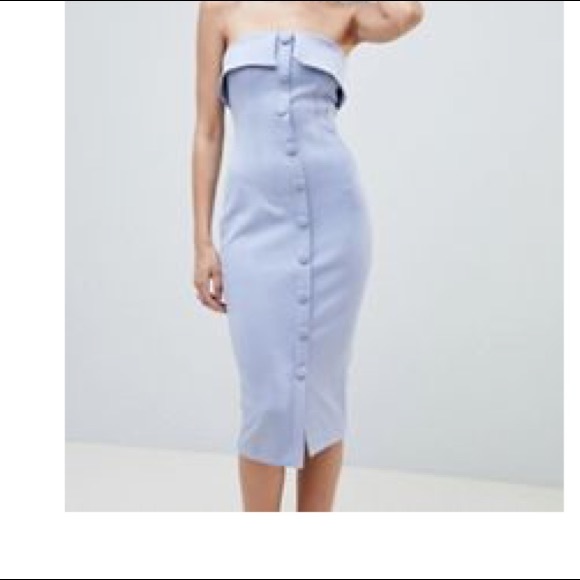 ASOS Dresses & Skirts - Lavender bandeau button dress